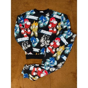 H&M Sonic the Hedgehog Boys Outfit | Sweatshirt (8–10) & Joggers (10) Set - Picture 1 of 7