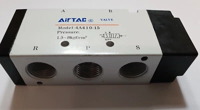 CNCTEC Pneumatik-Ventil 5/2 Wege 1/2" Wegeventil Pneumatisch betätigt Monostabil