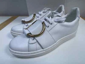 RUSSELL & BROMLEY Blanco Entrenadores Reino Unido 5 Nappa Cuero Anillos Zapatos EU 38 - Imagen 1 de 12