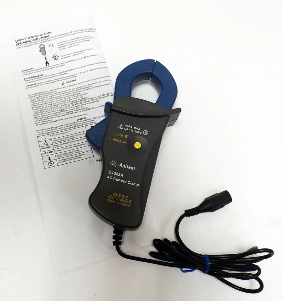 AGILENT U1583A AC CURRENT CLAMP DUAL RANGE 40A AND 400A TESTED - Image 1 of 4