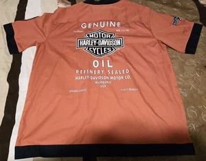 Nice XL Harley Davidson Genuine Oil Button-down Shirt - Picture 1 of 7