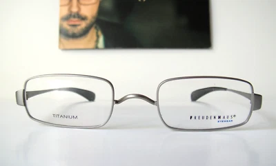 Armações de óculos masculinas pequenas Freudenhaus Alemanha titânio 47-21 137 Lite 3.1 - Imagem 1 de 4