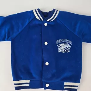 Kentucky Wildcats Infant Varsity Jacket 18MOS Blue Snap Buttons 100% Polyester - Picture 1 of 7