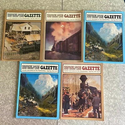 Vintage Narrow Gauge And Short Line Gazette 1991 1992 1993 5-Issue Lot Trains - Image 1 of 4