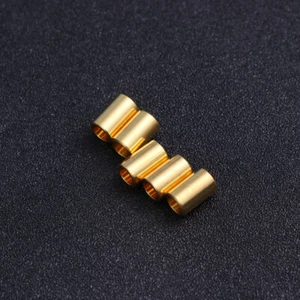 100 Pcs Jewelry Accessories Beads Copper Tube Craft Metal Tubular for Making - Picture 1 of 12
