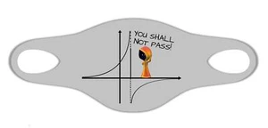 Vous Ne Passerez Pas Drôle Blague Math Géométrie Respirer Masques De Protection - Imagen 1 de 1