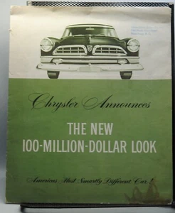 Chrysler 1954 - THE NEW 100 MILLION DOLLAR LOOK UNFOLDS TO 18 X 18 POSTER - Picture 1 of 4