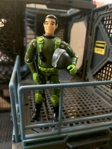 GI Joe Black Major Vintage Style Arah Green Shirt Short Fuse Lot Complete - Picture 1 of 3