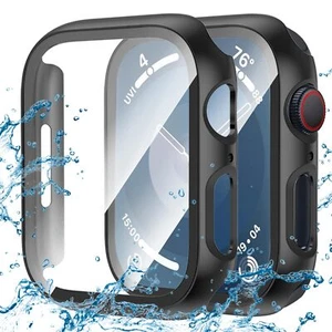 2 Pack Waterproof Case for Apple Watch 40mm SE (2nd Gen) Series 6 5 4 with Te... - Picture 1 of 7