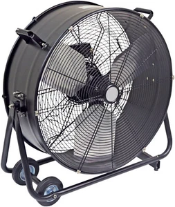 Prem-I-Air 24"" (61 cm) Portable Drum Fan Air Circulator Cooling Effect Black - Picture 1 of 1