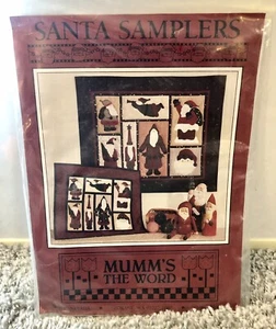 MUMMS THE WORD Santa Samplers Large & Small Wall Quilt Patterns Debbie Mumm - Picture 1 of 6