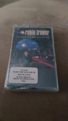 Robin Trower: In The Line Of Fire. New Sealed Music Cassette Album US Release. - Image 1 of 3