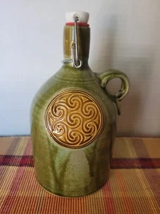 BUBBA JONES Beer Growler Jug - RARE CELTIC KNOT! - 9" Tall - Handmade -Stoneware - Picture 1 of 7