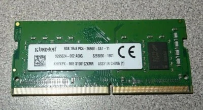 NEW Kingston 8GB DDR4 PC4-21300 2666MHZ 260 PIN SODIMM CL19 MEMORY RAM - Image 1 of 2