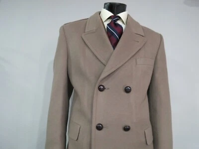 VTG Paul Stuart NY British tan six in three button classic top coat 40 R - Image 1 of 4