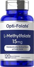 L Methylfolate 15mg | 120 Capsules | Value Size | Max Potency | Optimized and 