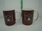 Set of 2 Auburn University Tigers Football Coffee Cups Mugs