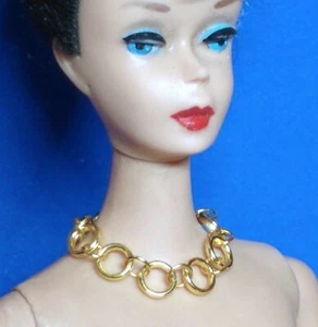 Dreamz GOLD HOOP CHAIN CHOKER Necklace Jewelry for 11.5" doll - Picture 1 of 3