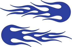 Vinyl Flames Decals Car Truck RV Golf Cart Stickers Graphics # 10 + Colors USA - Picture 1 of 24