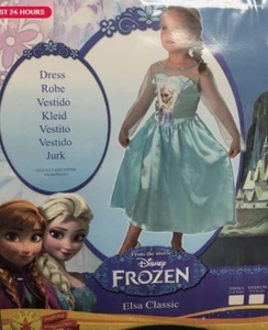 Oficial Disney Frozen Elsa Disfraz Clásico Divertido Halloween Elegante Vestido 9-10 Años - Imagen 1 de 1
