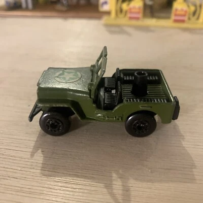Matchbox Superfast Green US Army Jeep Lesney No 38 1978 Vintage Toy - Image 1 of 4