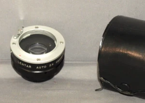2x TELECONVERTER LENS for EXAKTA & TOPCON CAMERAS, w/ CASE. LENTAR brand - Picture 1 of 1