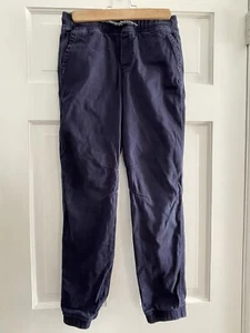 Gymboree Boys Dress Pants Jogger Navy Blue Pull On Large 10-12 - Picture 1 of 11
