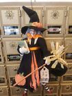 KURT S. ADLER Figurine Witch Halloween 15" Tall Halloween RARE HTF 