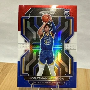 2021-2022 Panini Prizm Jonathan Kuminga RC Red White Blue Prizm RC Warriors #307 - Picture 1 of 2