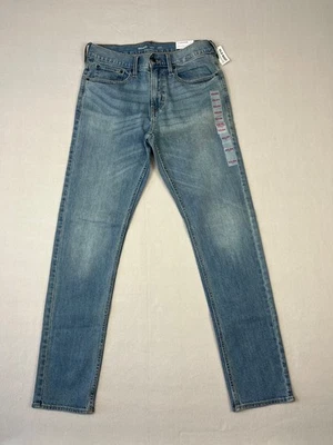 Old Navy Jeans Mens 32x34 Blue Denim Slim Built In Flex Straight Leg Stretch - Image 1 of 4