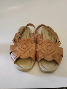Softspots Tela Womens Slingback Sandals Tan 8.5WW - Picture 1 of 8