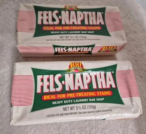 Vintage Fels Naptha strapazierfähige Waschseife 5,5 Unzen Riegel 2 Packungen - Bild 1 von 7