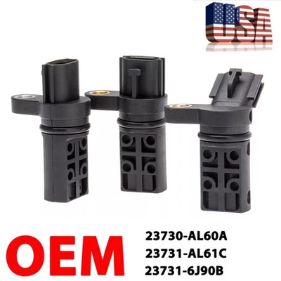 3X Camshaft Crankshaft Position Sensor for 2005-2014 Nissan Xterra Maxima 350Z - Imagem 1 de 4