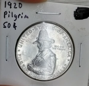 1920 US Pilgrim Commemorative Half Dollar Luster UNC Details - Picture 1 of 4