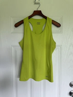 Tanque de entrenamiento ASICS verde neón amarillo - punto débil L Foto 1 de 2