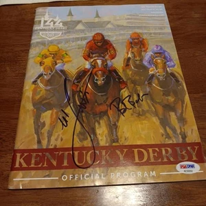 Kentucky Derby Program 2018 Justify Mike Smith & Bob Baffert signed Gem Mint - Picture 1 of 8