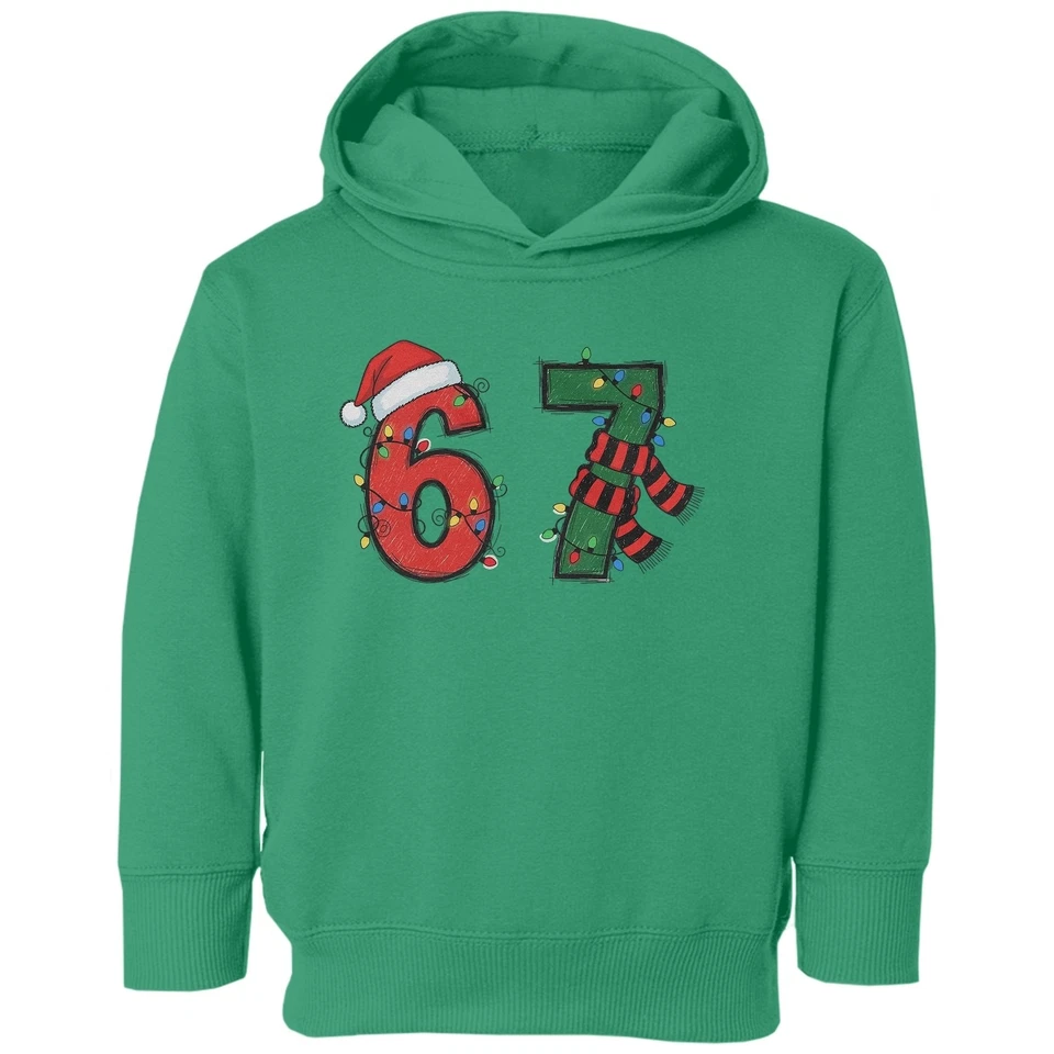 Six Seven Christmas - Divertido 67 Meme Navidad Vacaciones Niño Sudadera con Capucha Foto 1 de 1