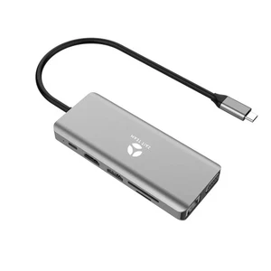 USB-C Docking Station 12-in-1 – Dual HDMI 4K, VGA, RJ45, PD 100W, MST display - Picture 1 of 3