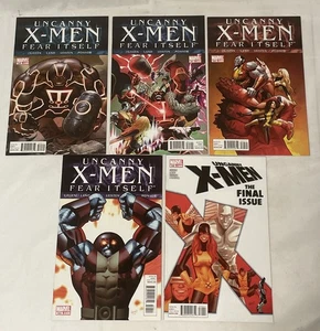 Uncanny X-Men 540 541 542 543 544 (2011) casi nueva primera aplicación Col.Jugs Fear Itself - Imagen 1 de 2