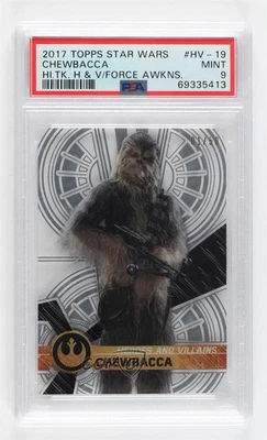 2017 Topps Star Wars High Tek 1/50 Chewbacca #HV-19 PSA 9 MINT 2k3 - Image 1 of 3