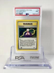 Pokémon TCG - Giovanni 18/132 1st Edition Holo PSA 9 MINT - 2000 Gym Challenge - Picture 1 of 9