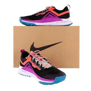 NIKE React Pegasus Trail 4 Shoes Size 12US Black DJ6158003 (FPP005706) - Picture 1 of 9