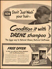 1941 vintage ad for Drene Shampoo  -021712