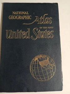 VINTAGE NATIONAL GEOGRAPHIC ATLAS OF THE FIFTY UNITED STATES --- 1960 - Picture 1 of 9
