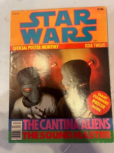 Star Wars Official  Poster Monthly magazine #12 space battle vintage 70's   1124 - Picture 1 of 4