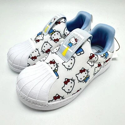 ADIDAS Hello Kitty X Superstar 360 I IF7019 学步儿童鞋 5K-10K — 第 1/4 张图片