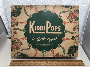 Vintage Yost Kiddi Pops Candy Store Display Advertising Box Dalton OH - Picture 1 of 11