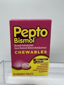 Pepto-Bismol 262mg Heartburn Treatment Chews - 48 Count 6/25 - Picture 1 of 3