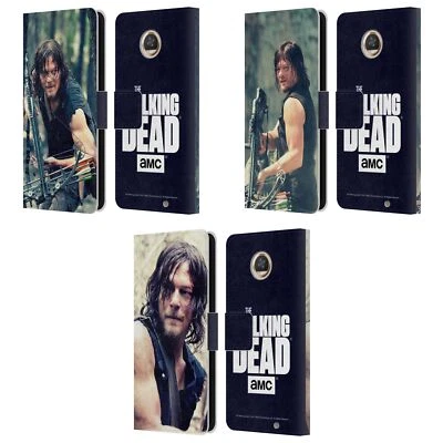 AMC ХОДЯЧИЕ МЕРТВЕЦЫ ДЭРИЛ ДИКСОН КОЖАНЫЙ КНИГА БУМАЖНИК ЧЕХОЛ ДЛЯ ТЕЛЕФОНОВ MOTOROLA 2 - Изображение 1 из 4