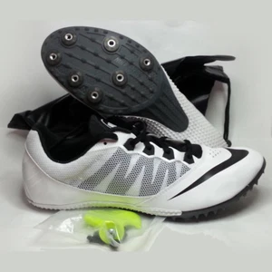NIKE RIVAL S Men Size 12 Track & Field Running Shoes Sprint White Black NIB - Picture 1 of 10